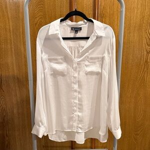INC International Concepts Cream Button Down Shirt